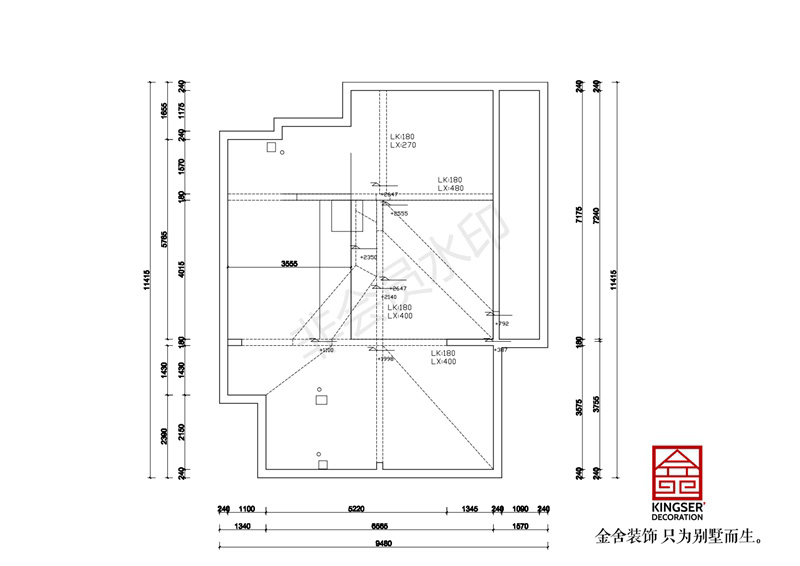 閣樓原始平面圖